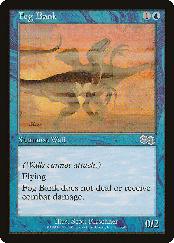 fog mtg card Fog Bank [Urza's Saga] | MTG Single
