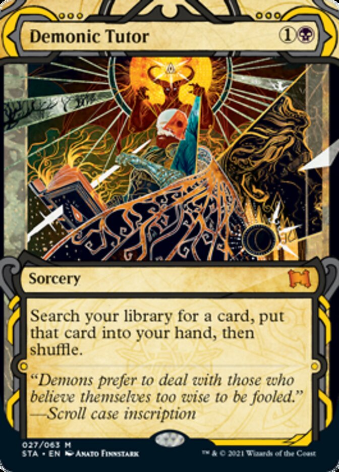 Demonic Tutor (Foil Etched) [Strixhaven: School of Mages Mystical
