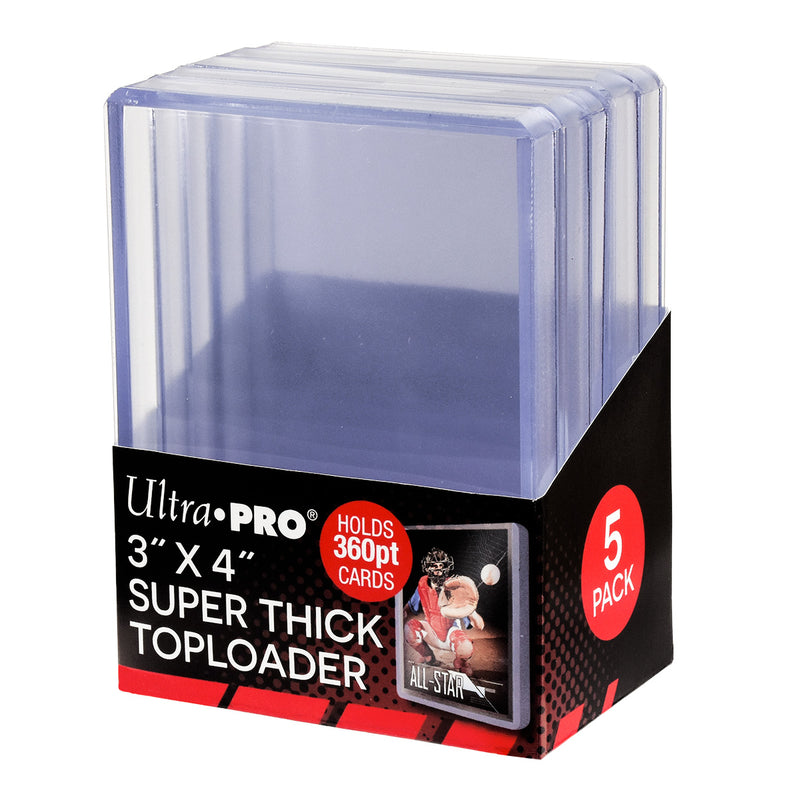 Ultra PRO: Toploader - 3" x 4" (5ct - Super Thick 360pt)