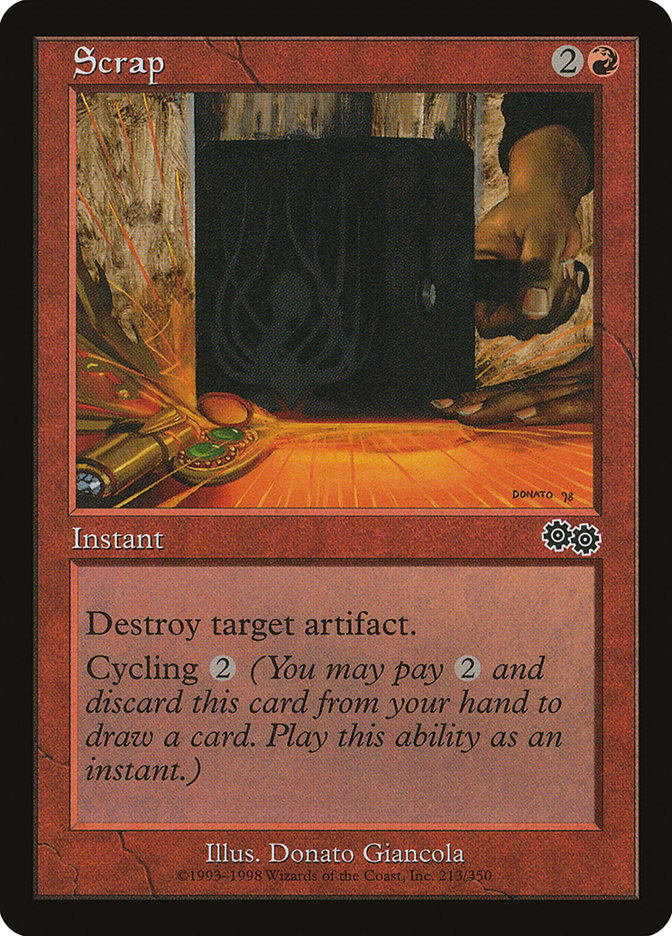 how to get mtg holiday cards Scrap [Urza's Saga] | MTG Single