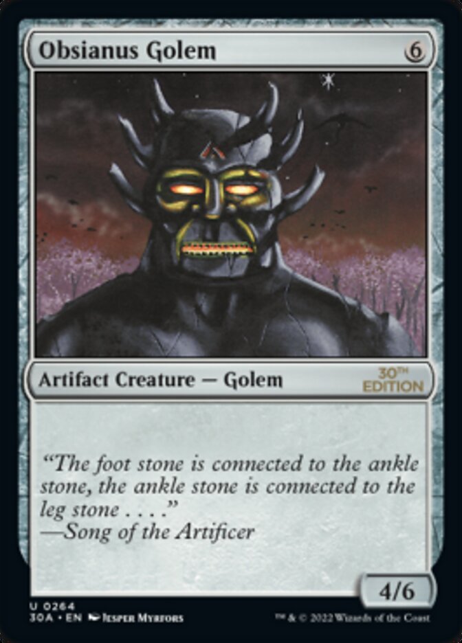 Obsianus Golem [30th Anniversary Edition] | MTG Single